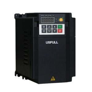 Front view of 7.5kW USFULL Solar Pump Inverter showing buttons and screen