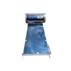 Terasun 200 L solar hot water heater with enamel-coated tank and flat‑plate solar collector