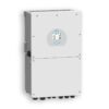 Front view of the Deye 12 kW Hybrid Inverter – Single Phase showing compact design with colorful LCD screen and IP65-rated casing