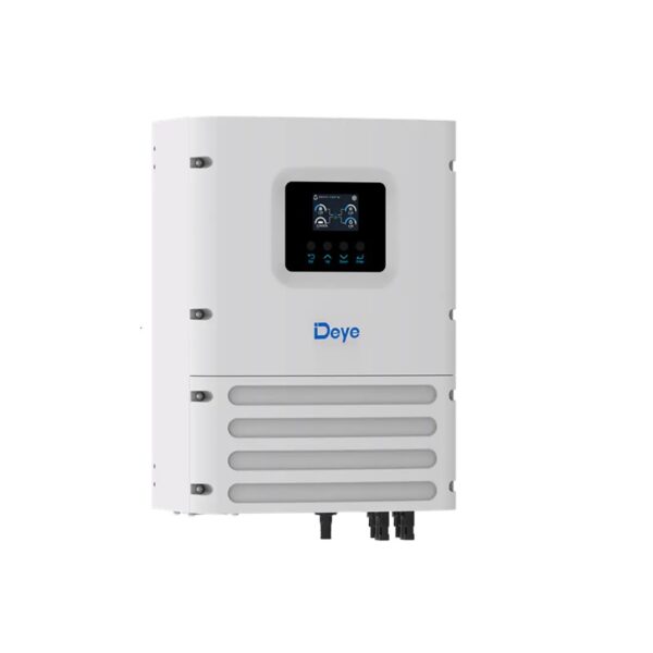 Front view of Deye 6kW Off Grid Inverter with display screen and control buttons clearly visible